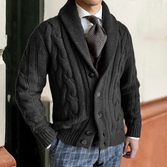 Men's Acrylic Knitted Cardigan for Warmth, Comfort, and Effortless Style