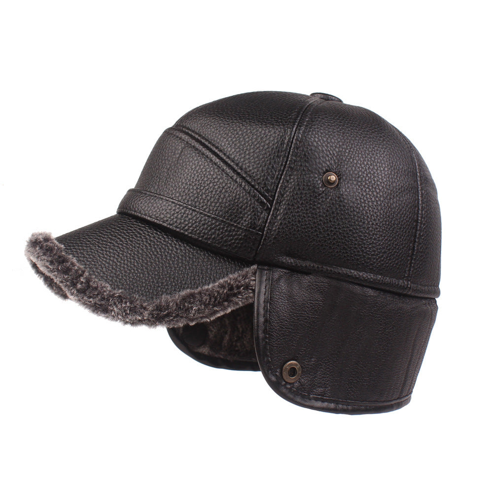 Men's Wool Leather Cap Stylish European Inspired Casual Headwear - LAKD London