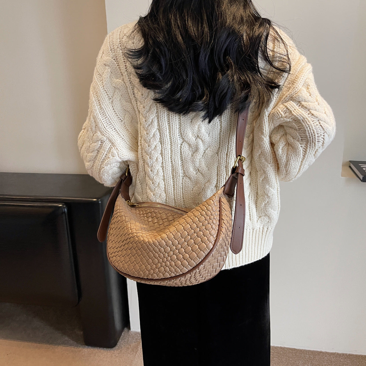 Women's Dumpling Style Casual Crossbody Shoulder Bag Soft - LAKD London