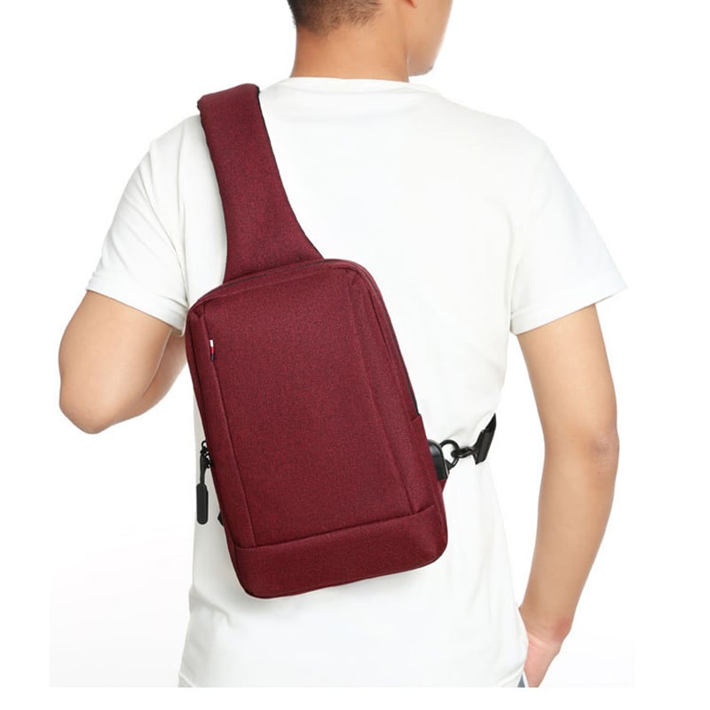 Men's Waterproof Urban Crossbody Sling Backpack Casual Everyday Travel Bag