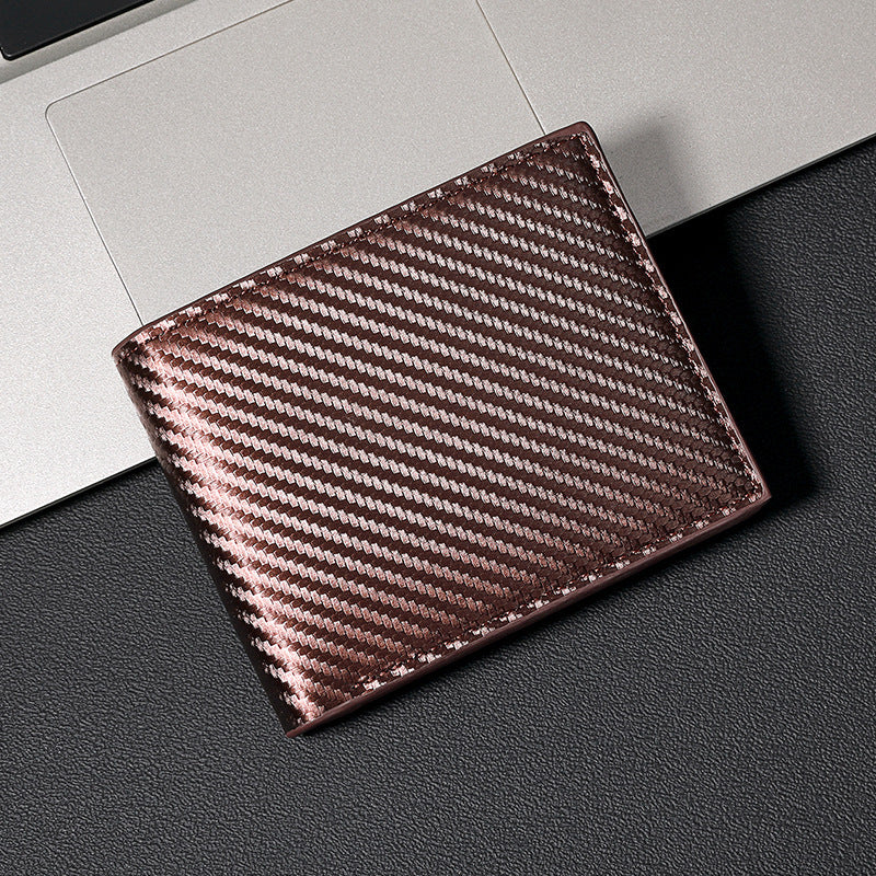 Men's Three-fold Carbon Fiber Wallet by Lakd London - LAKD London