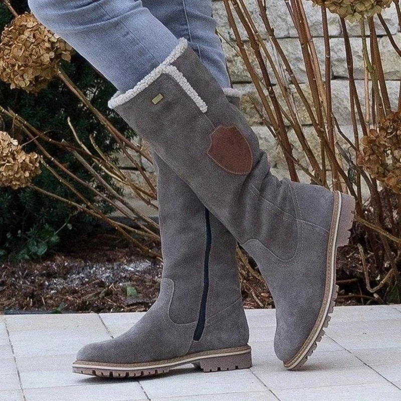 Women's Luxury Western Cowboy Boots With Leather Belt Buckle Detail - LAKD London