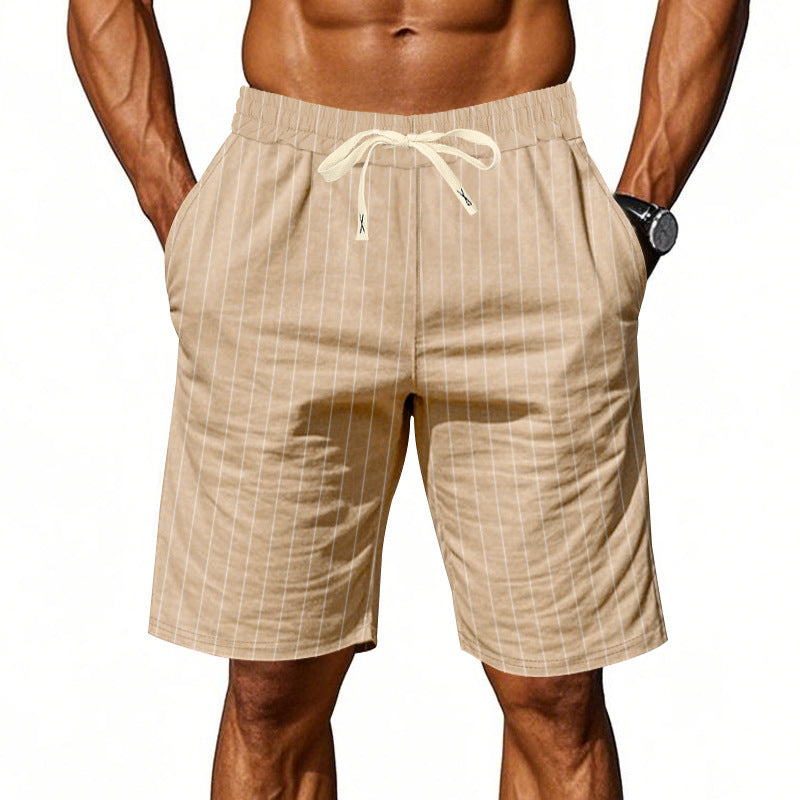 Men's Relaxed Fit Linen Beach Shorts Breathable Minimalist Summer Style