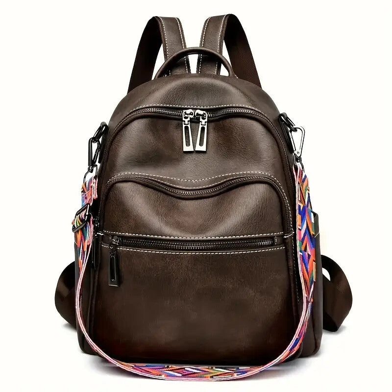 Women's Faux Leather Convertible Shoulder Handbag Versatile Everyday Purse Stylish - LAKD London