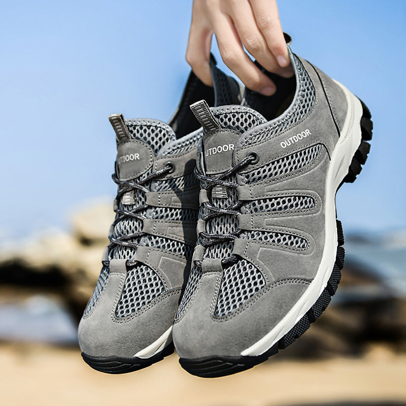 Men's Lightweight Breathable Suede Trainers Casual Gym Running Shoes Everyday
