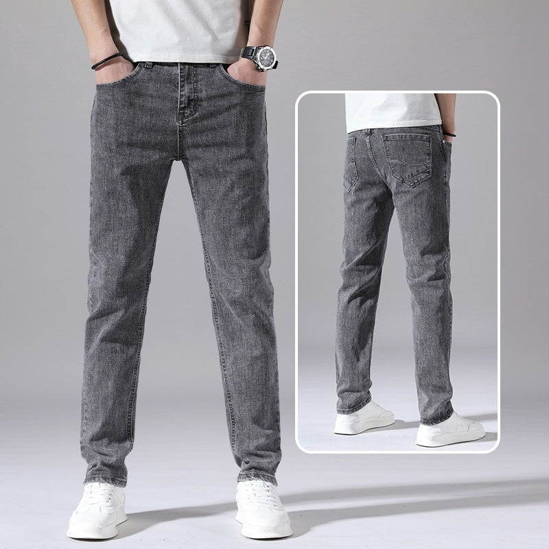 Men's Retro Straight Loose Jeans Casual Korean Style Summer Wear - LAKD London