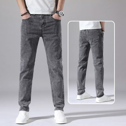 Men's Retro Straight Loose Jeans Casual Korean Style Summer Wear - LAKD London