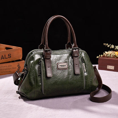 Women's Retro Boston Designer Shoulder Bag Classic Vintage Style - LAKD London