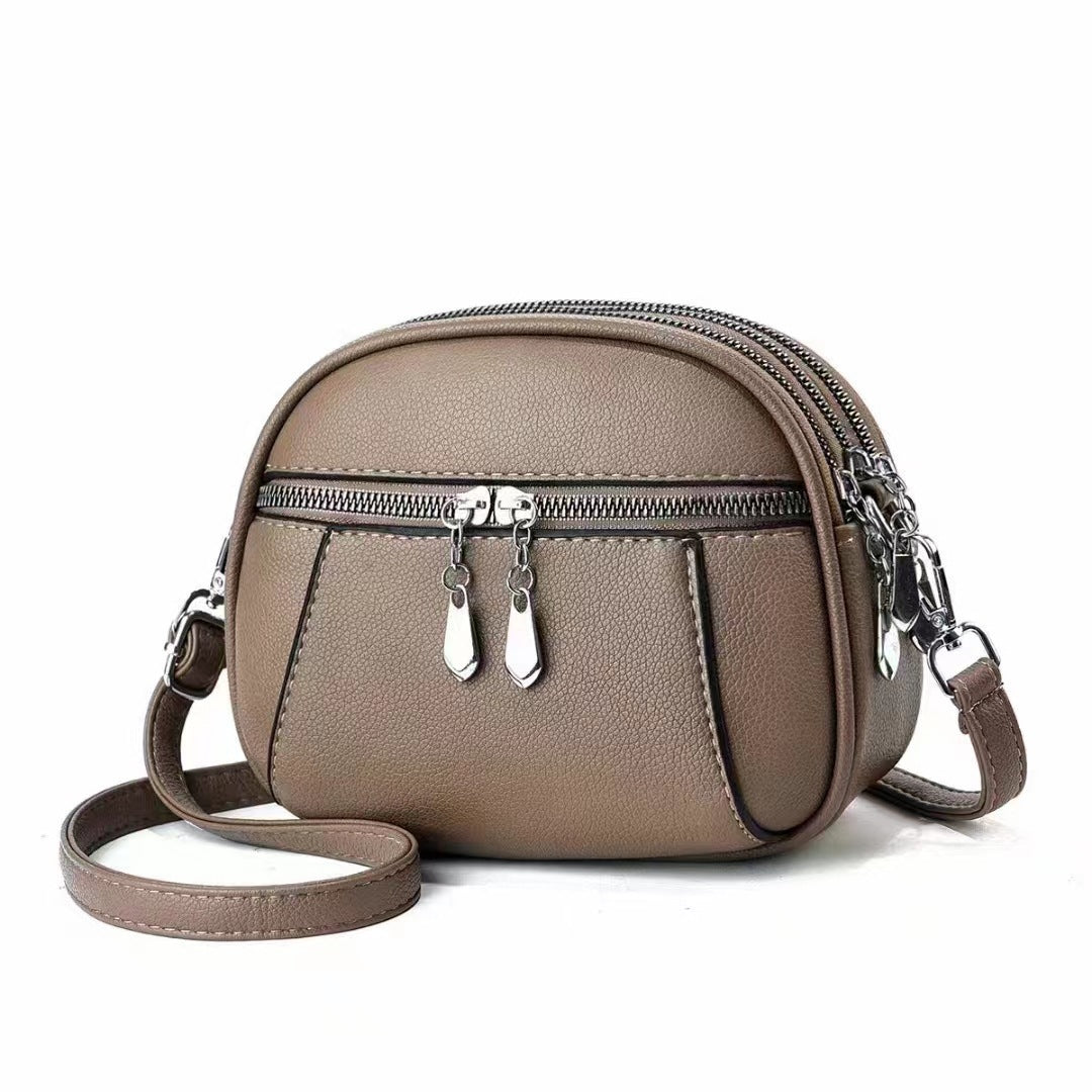 Women's Round Shoulder Multi Pocket Large Capacity Crossbody Bag - LAKD London