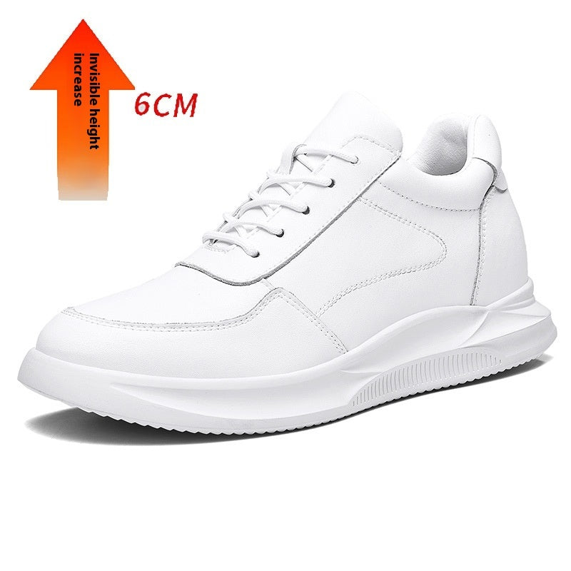 Men's Invisible Height Increasing Leather Casual Shoes Breathable Smart Style - LAKD London