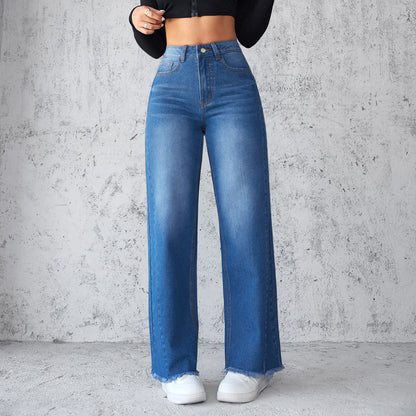 Women’s Boyfriend Jeans Wide-Leg Denim for Effortless Casual Style