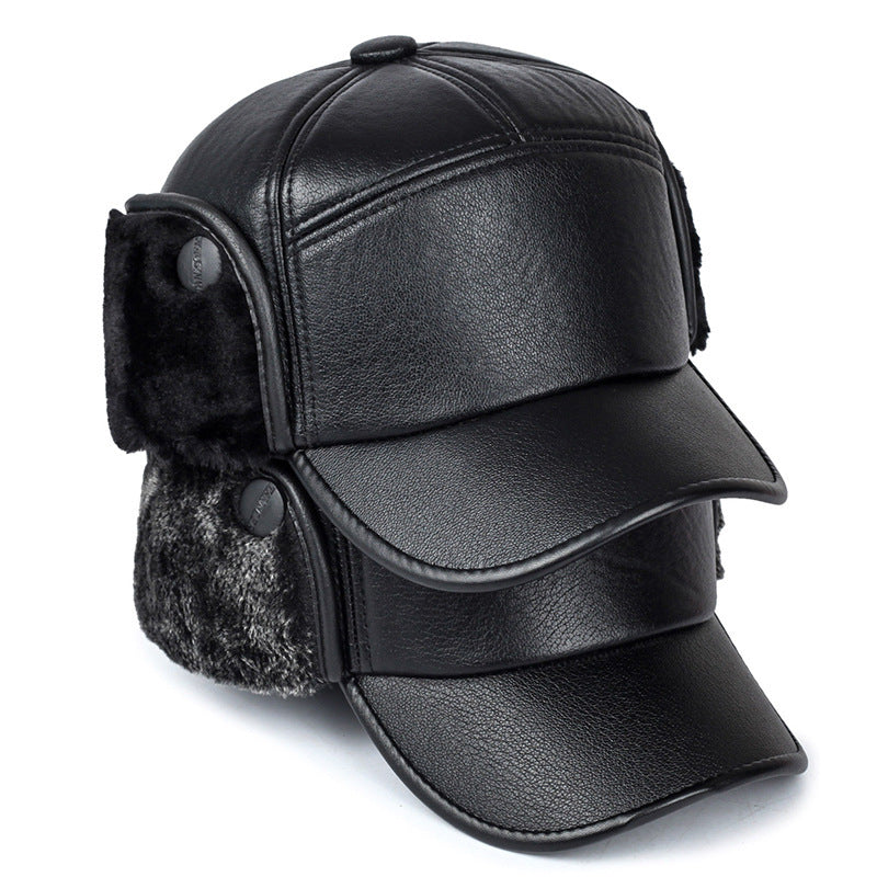 Men's Middle Age Vintage Leather Baseball Cap Classic Autumn Style - LAKD London