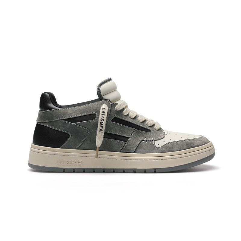 Mens Genuine Leather Sneakers | Breathable Retro Niche Original Design Shoes - LAKD London