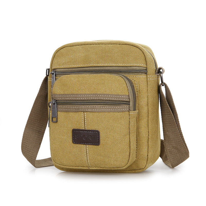 Men's Retro Canvas Messenger Shoulder Bag Casual Everyday Crossbody - LAKD London