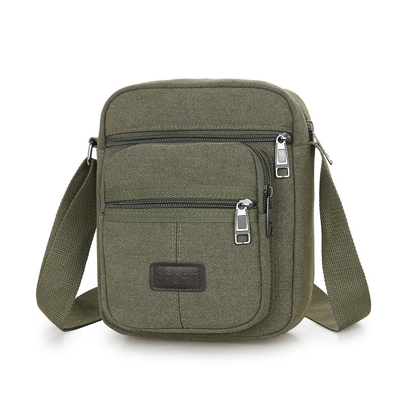 Men's Retro Canvas Messenger Shoulder Bag Casual Everyday Crossbody - LAKD London