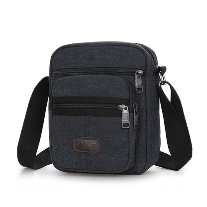 Men's Retro Canvas Messenger Shoulder Bag Casual Everyday Crossbody - LAKD London