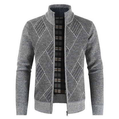 Men's Slim Fit Formal Cardigan Sweater Jacket For Business Casual