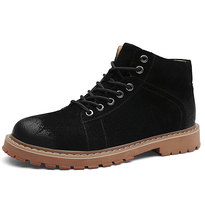 Men's Premium Genuine Cowhide Leather Martin Work Boots - LAKD London