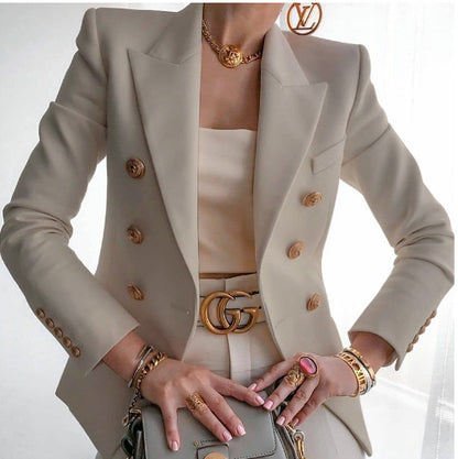 Women's Double Breasted Blazer for Effortless Chic and Confidence
