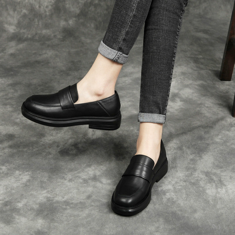 Womens Elegant British leather loafers | Comfortable Cowhide leather Shoes - LAKD London