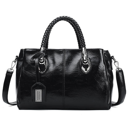 Women's Premium Quality Vintage Oil Wax Leather Luxury Handbag - LAKD London