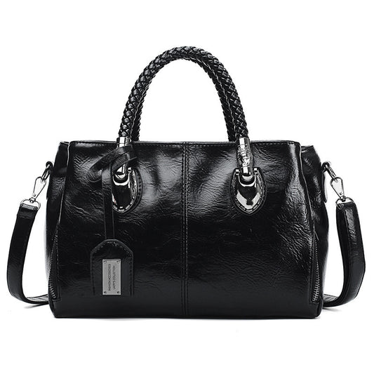 Women's Premium Quality Vintage Oil Wax Leather Luxury Handbag - LAKD London