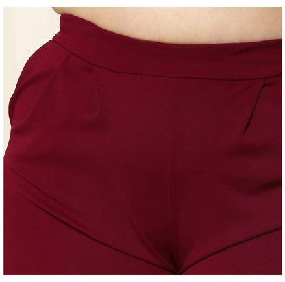 Women's Premium Knitted Wide Leg Pants Soft Stretch Fit - LAKD London