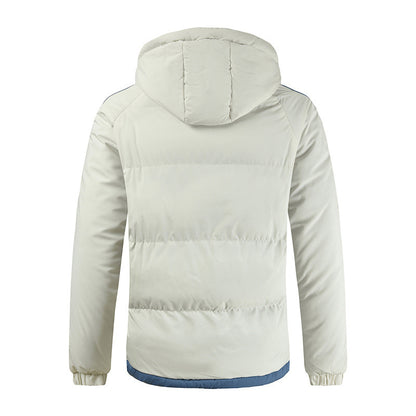 Men's Thickened Cotton Puffer Jacket Warm Winter Padded Down Coat