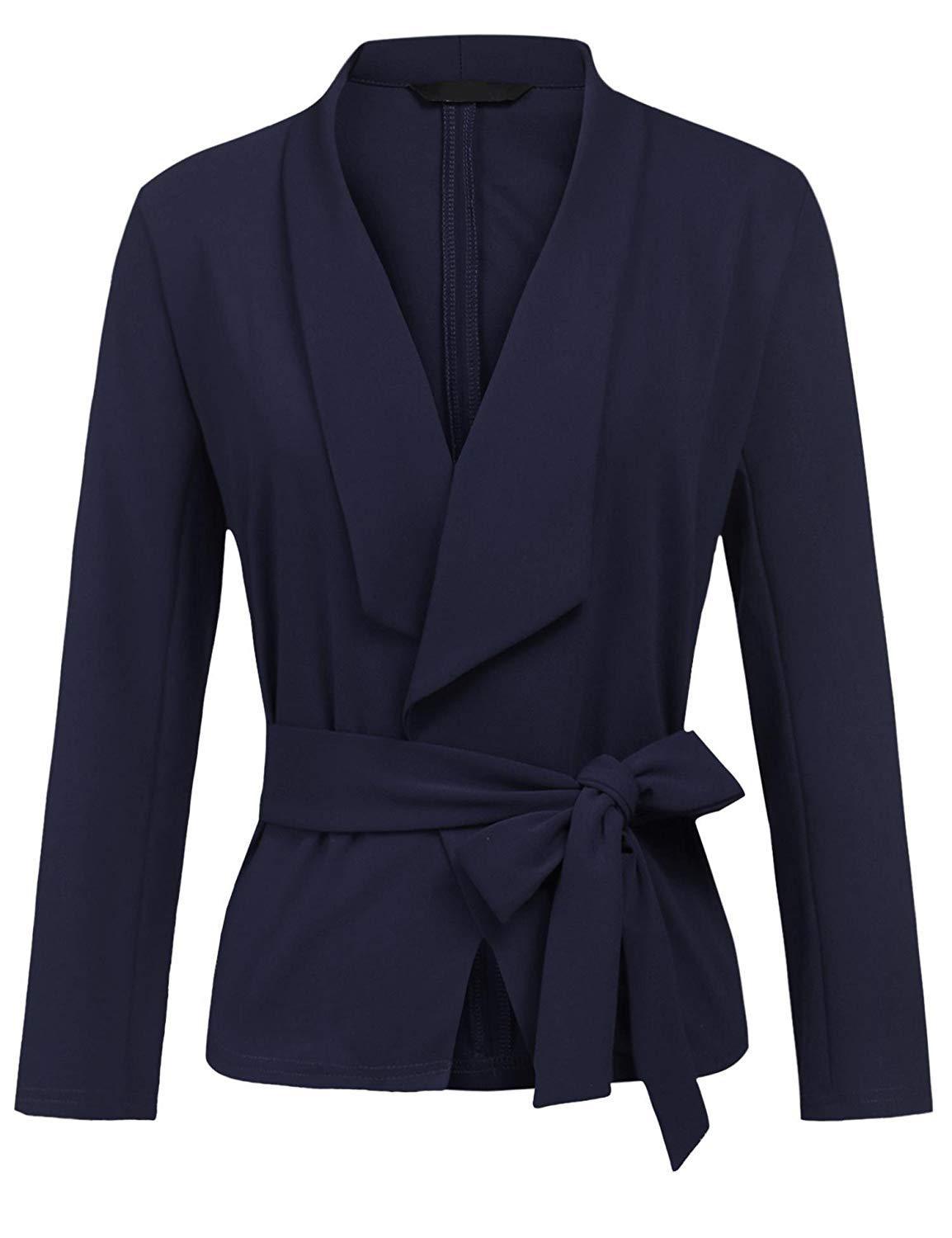 Women's Long Sleeve Casual Cardigan Jacket With Soft Cotton Fabric