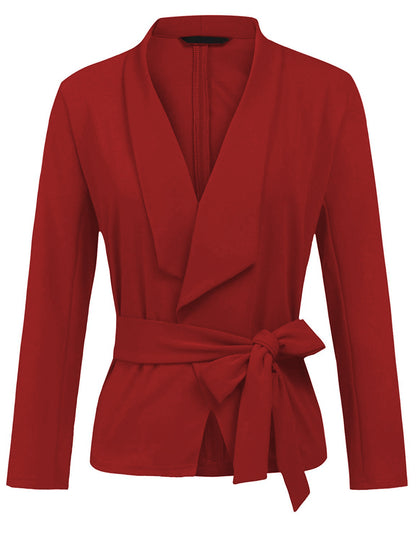 Women's Long Sleeve Casual Cardigan Jacket With Soft Cotton Fabric