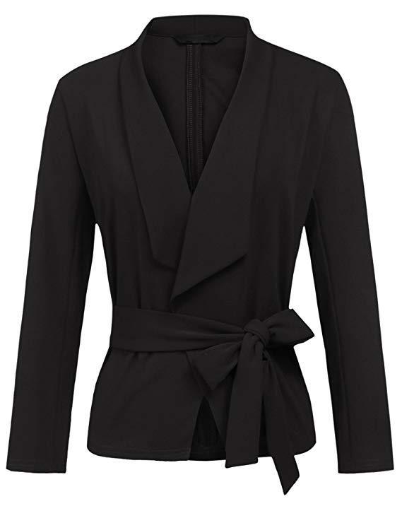 Women's Long Sleeve Casual Cardigan Jacket With Soft Cotton Fabric