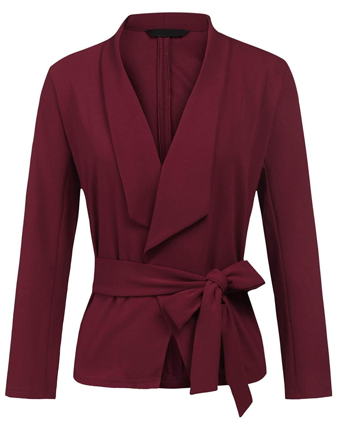 Women's Long Sleeve Casual Cardigan Jacket With Soft Cotton Fabric