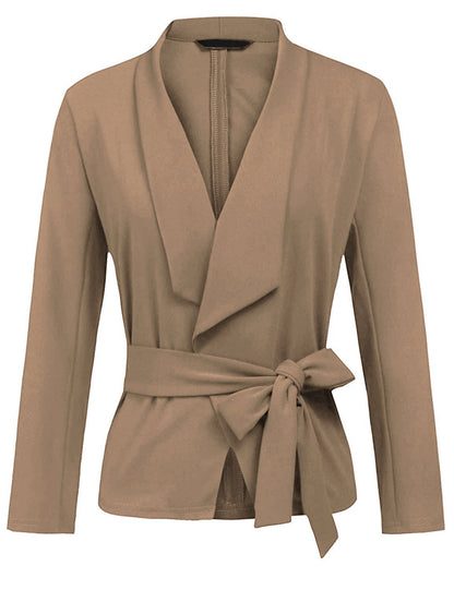 Women's Long Sleeve Casual Cardigan Jacket With Soft Cotton Fabric
