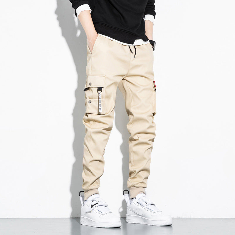 Men's Cotton Sports Multipocket Cargo Pants Relaxed Urban Style Wear - LAKD London