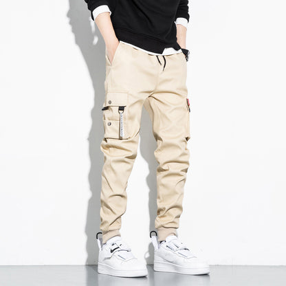 Men's Cotton Sports Multipocket Cargo Pants Relaxed Urban Style Wear - LAKD London