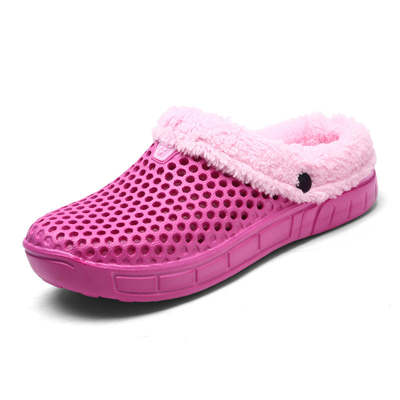 Women's Plush Garden Clogs Fuzzy Mule Indoor Slippers Warm Comfortable