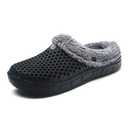 Women's Plush Garden Clogs Fuzzy Mule Indoor Slippers Warm Comfortable