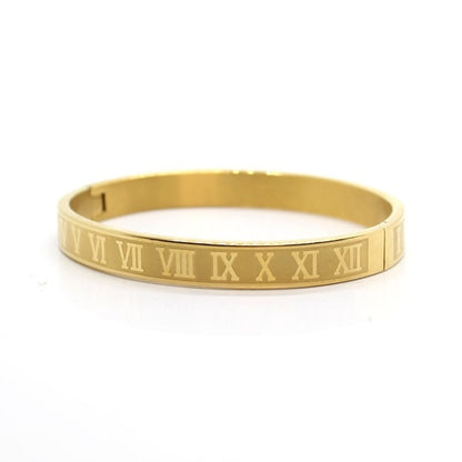 Unisex Roman Style Stainless Steel Bracelet Classic Durable Jewellery - LAKD London
