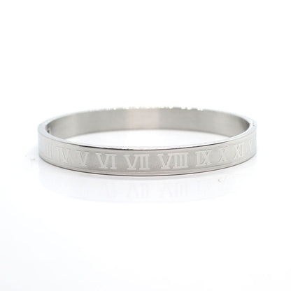 Unisex Roman Style Stainless Steel Bracelet Classic Durable Jewellery - LAKD London