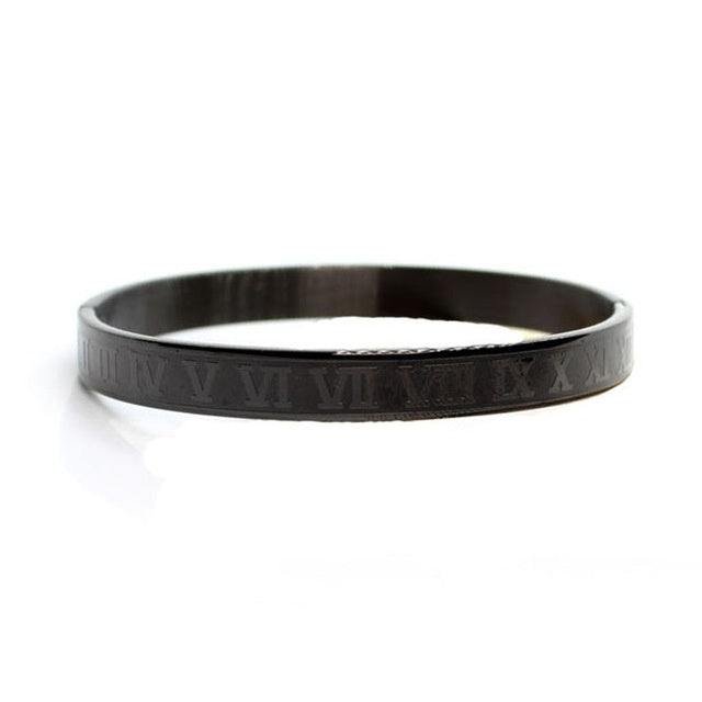 Unisex Roman Style Stainless Steel Bracelet Classic Durable Jewellery - LAKD London
