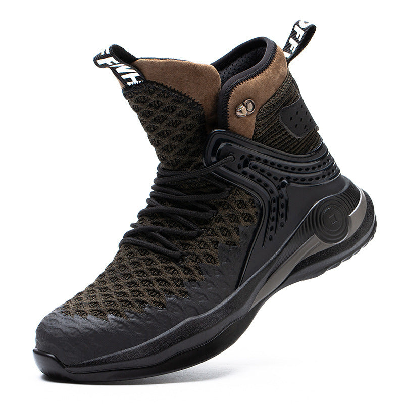 Mens High-Top Labor Insurance Shoes | Anti-Smashing And Anti-Piercing Safety Shoes - LAKD London