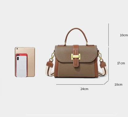 Women's Luxury Genuine Leather One Shoulder Textured Designer Handbag