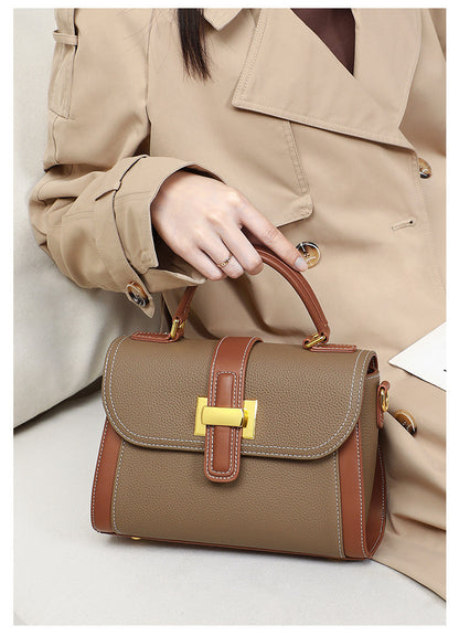 Women's Luxury Genuine Leather One Shoulder Textured Designer Handbag