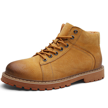 Men's Premium Genuine Cowhide Leather Martin Work Boots - LAKD London