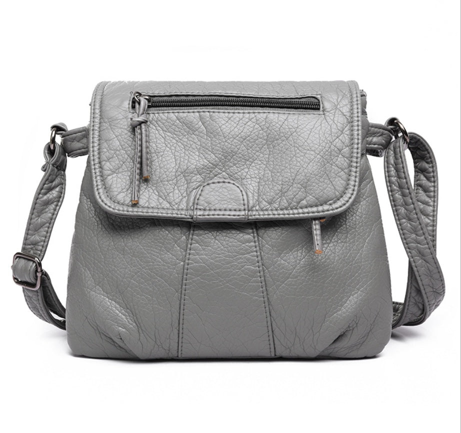 Women's Luxury Designer Leather Crossbody Messenger Shoulder Bag - LAKD London