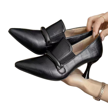 Women's Soft Leather Pointed Stiletto Comfortable For Summer Heels