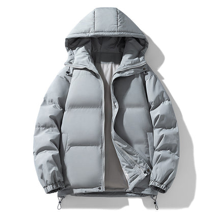Men's Hooded Cotton Padded Jacket for Warmth and Winter Comfort