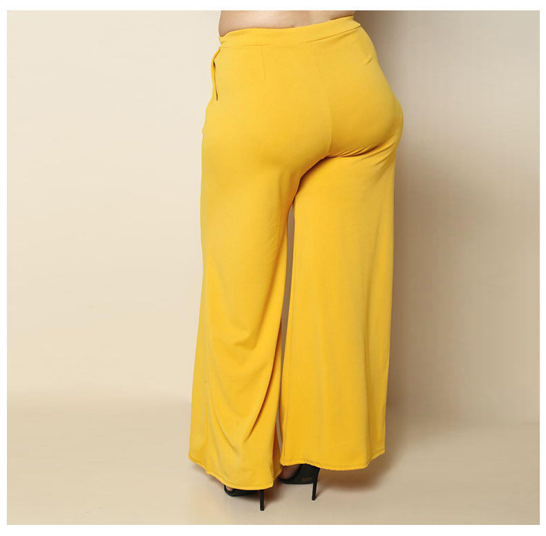 Women's Premium Knitted Wide Leg Pants Soft Stretch Fit - LAKD London