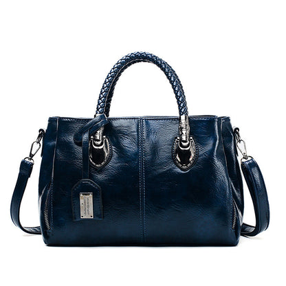 Women's Premium Quality Vintage Oil Wax Leather Luxury Handbag - LAKD London
