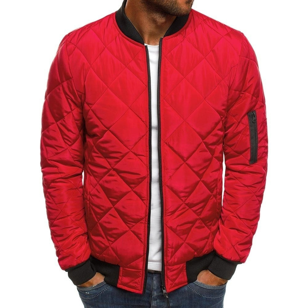 Men's Comfortable Double Padded Bomber Jacket Wind Resistant Coat - LAKD London
